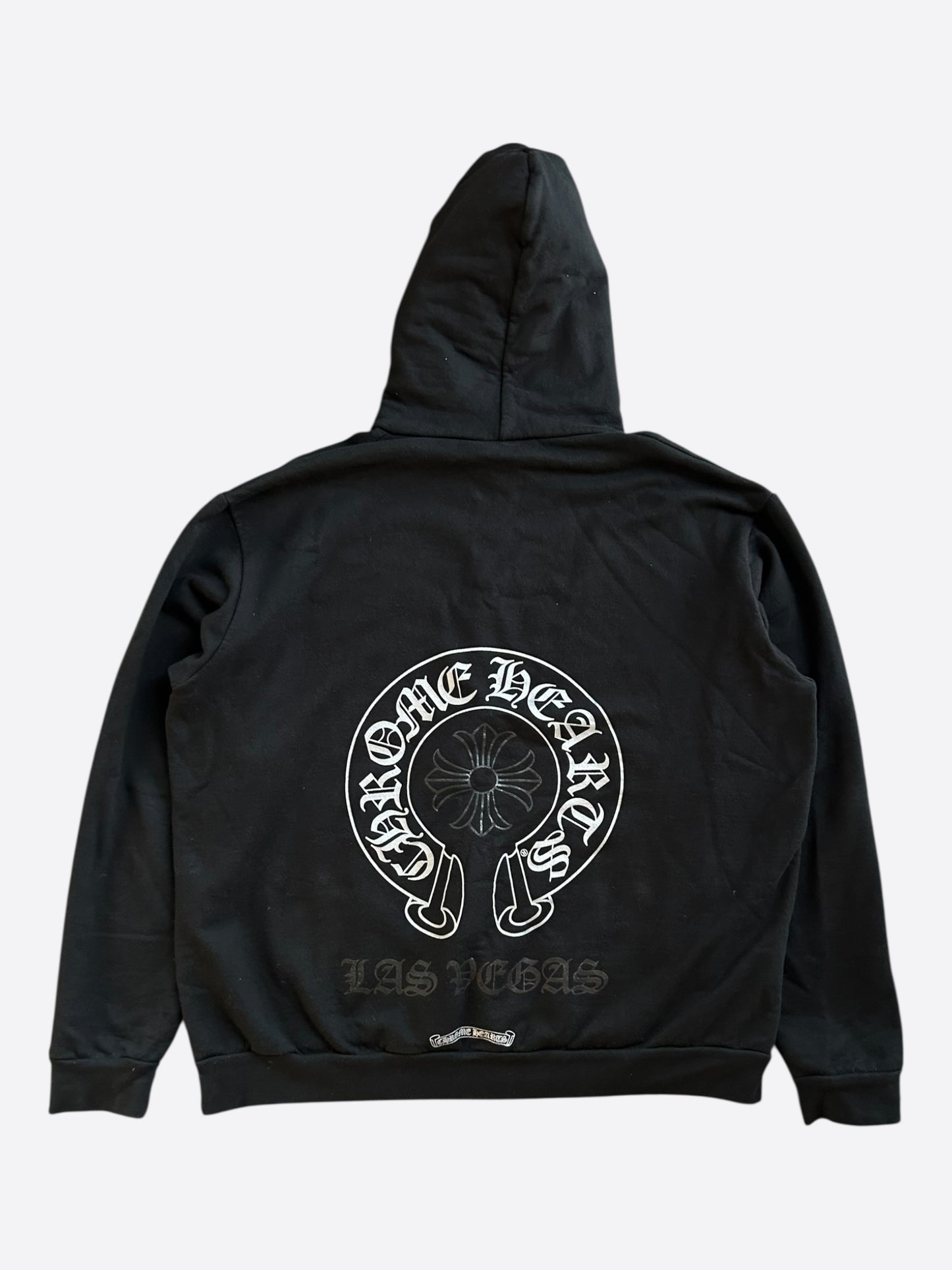 Chrome Hearts Black & White Las Vegas Horseshoe Logo Hoodie