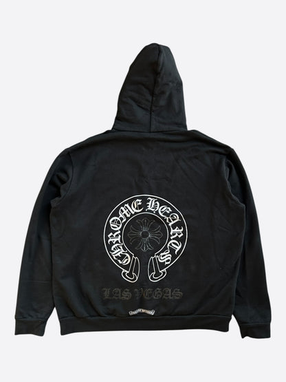 Chrome Hearts Black & White Las Vegas Horseshoe Logo Hoodie