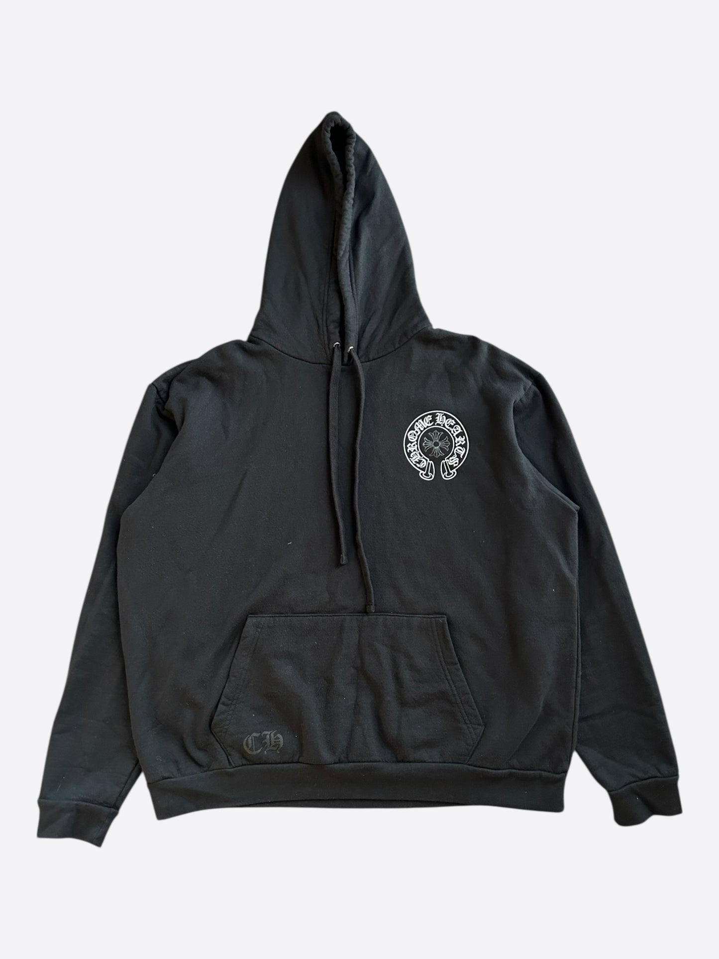 Chrome Hearts Black & White Las Vegas Horseshoe Logo Hoodie