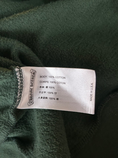 Chrome Hearts Green & Yellow T-Bar Logo Hoodie
