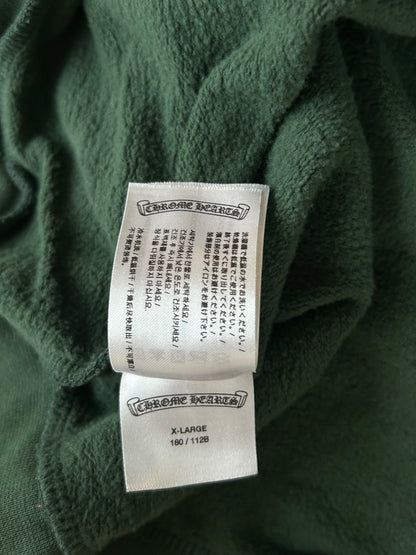Chrome Hearts Green & Yellow T-Bar Logo Hoodie