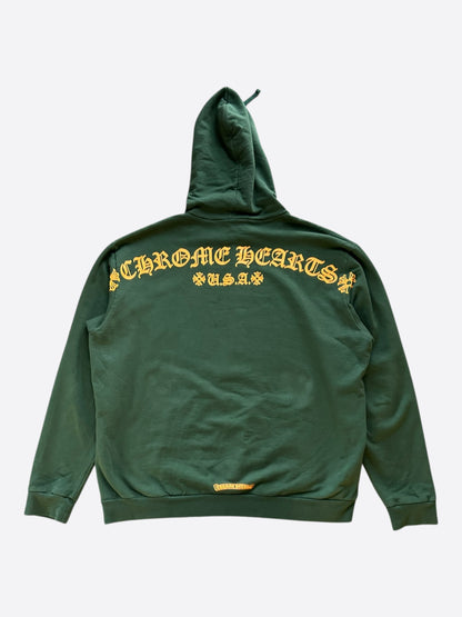 Chrome Hearts Green & Yellow T-Bar Logo Hoodie
