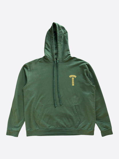 Chrome Hearts Green & Yellow T-Bar Logo Hoodie