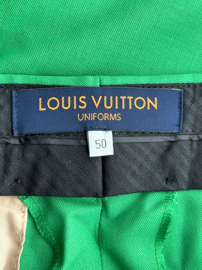 Louis Vuitton Green Wool Dress Pants