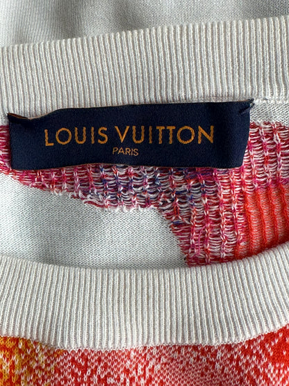 Louis Vuitton White Multicolor Watercolor Monogram T-Shirt