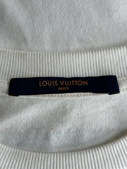 Louis Vuitton White Flower Tapestry T-Shirt