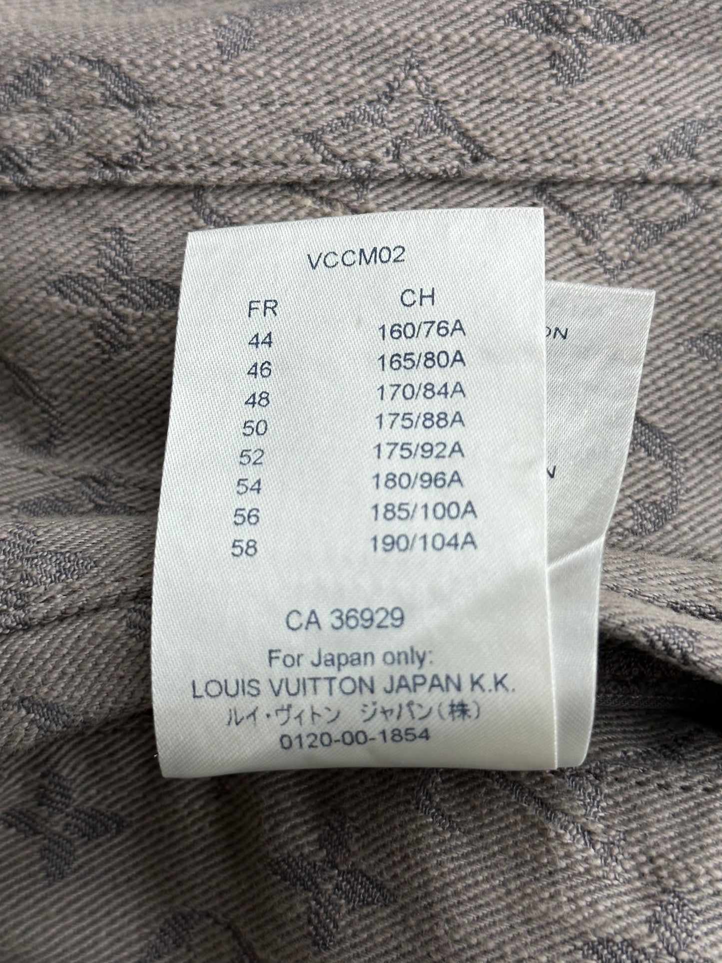 Louis Vuitton Grey Monogram Denim Jacket