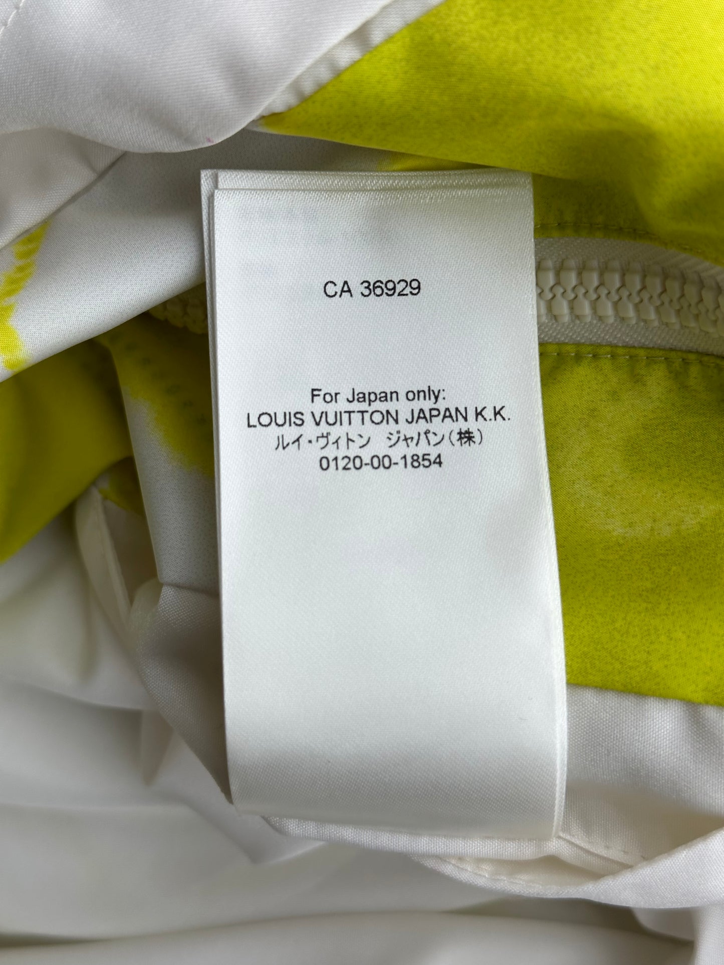 Louis Vuitton White & Yellow Shibori Monogram Windbreaker