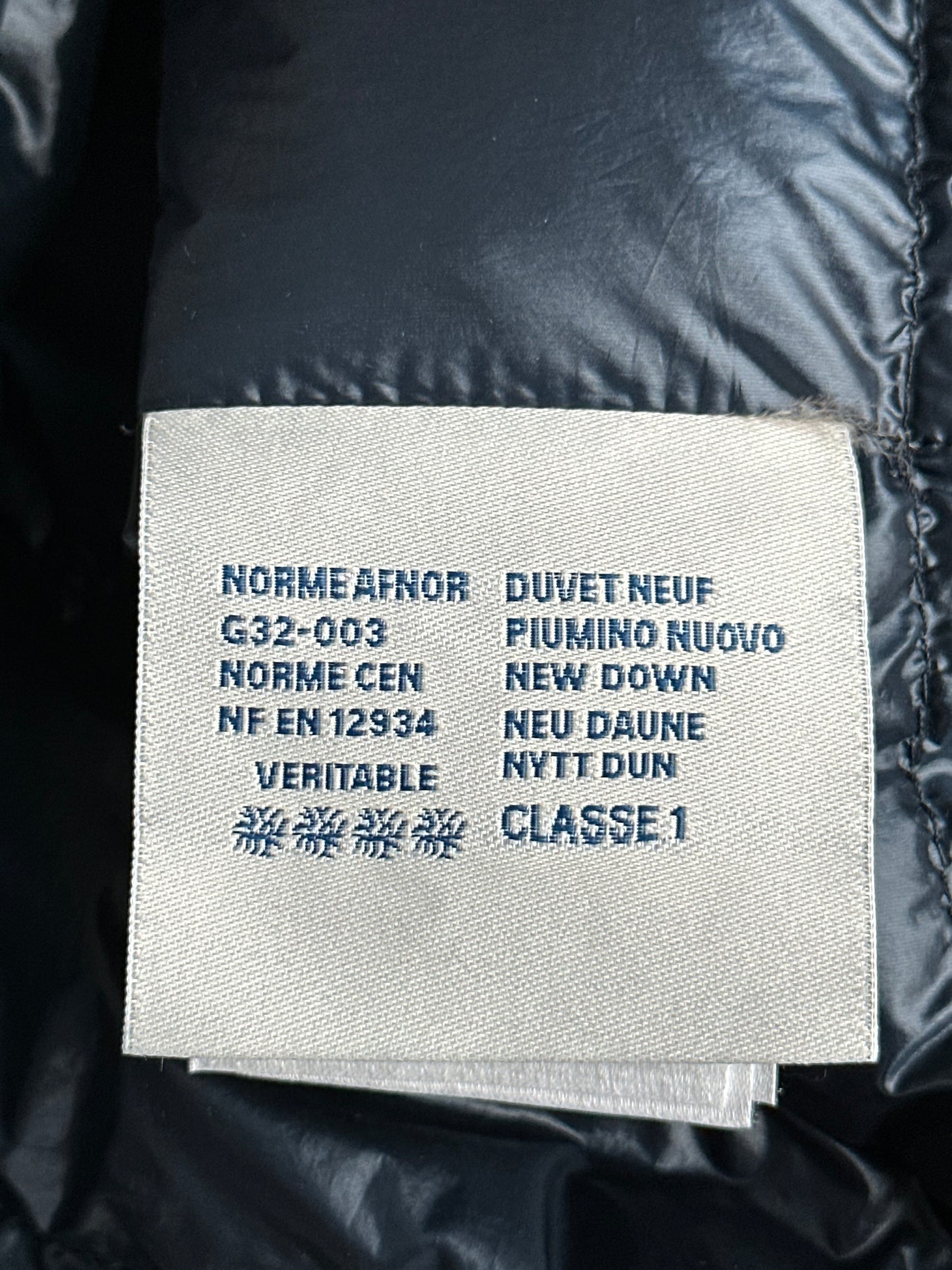 Moncler Navy Acorus Down Jacket