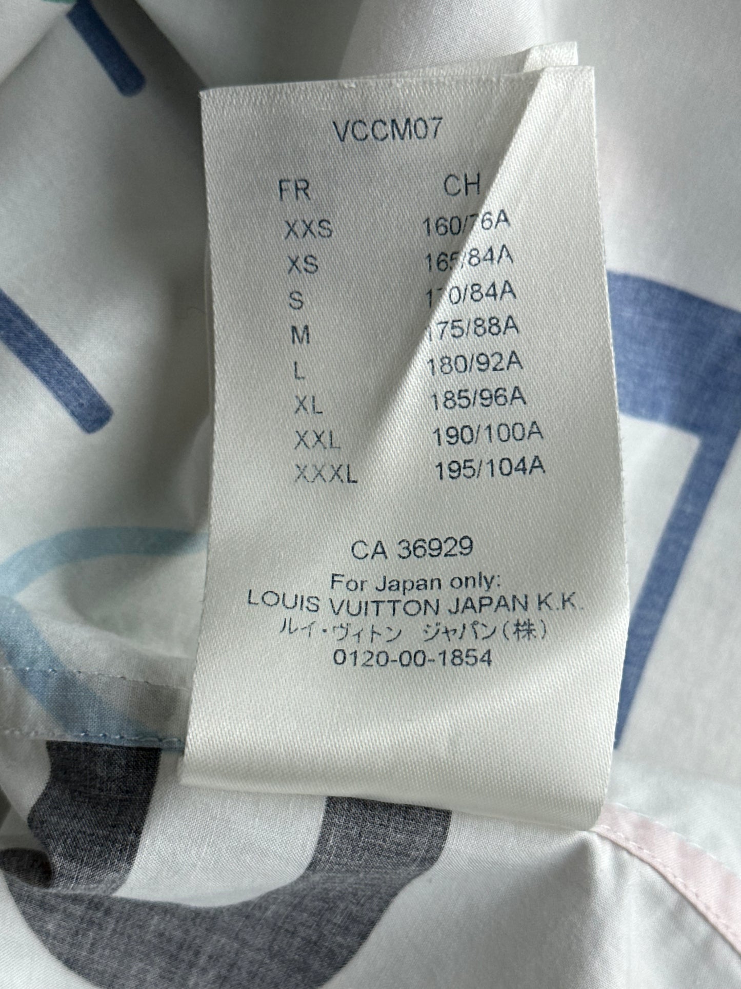 Louis Vuitton White Multicolor Electric Letters Button Up Shirt