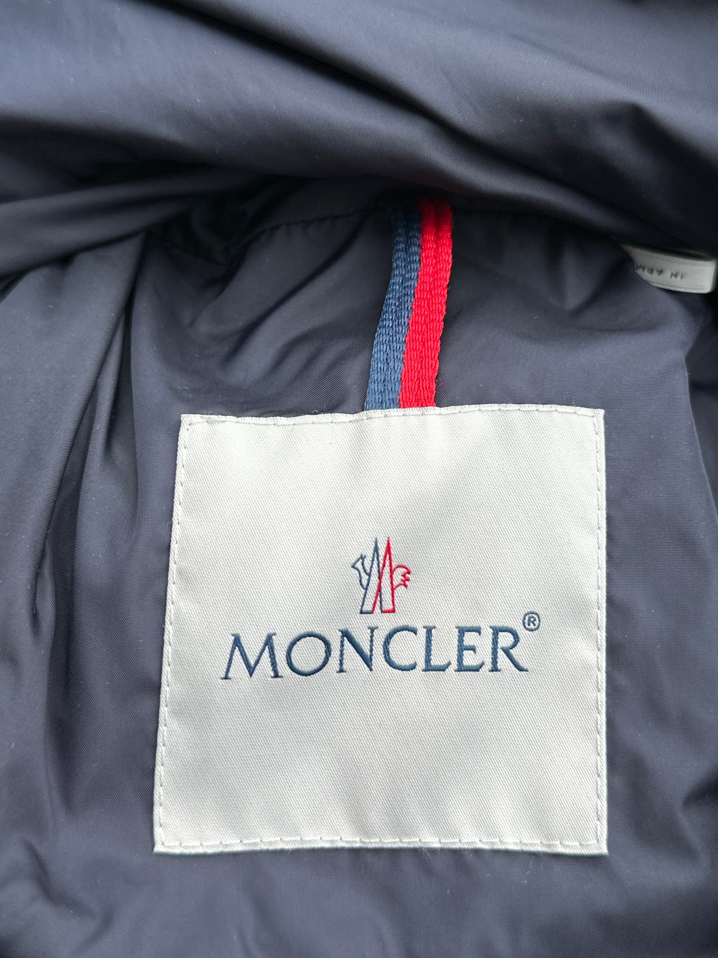 Moncler Navy & White Saxophone Windbreaker