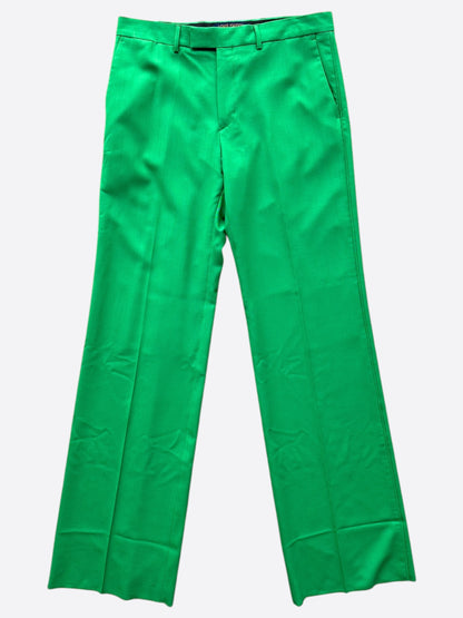 Louis Vuitton Green Wool Dress Pants