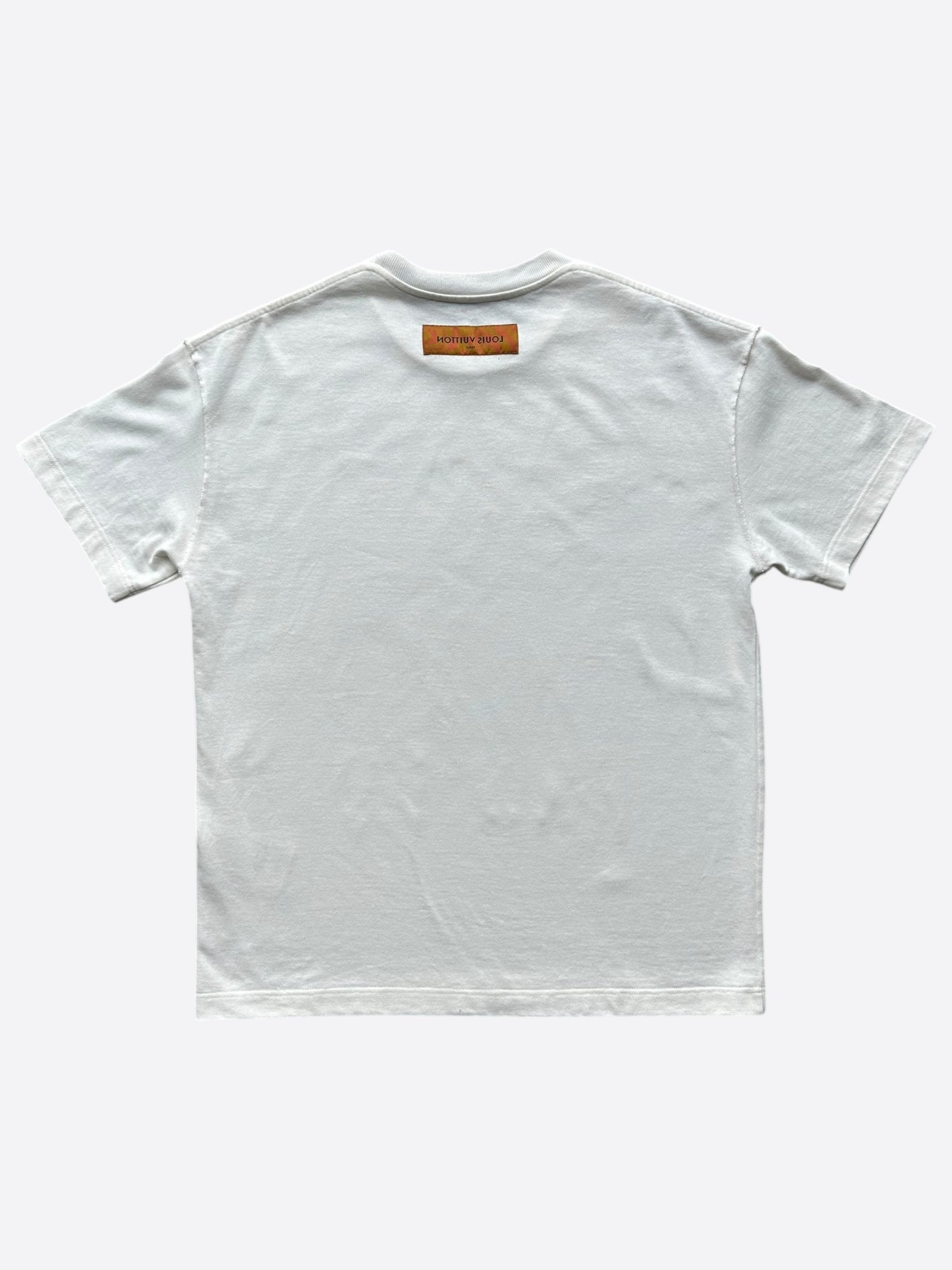 Louis Vuitton White Flower Tapestry T-Shirt