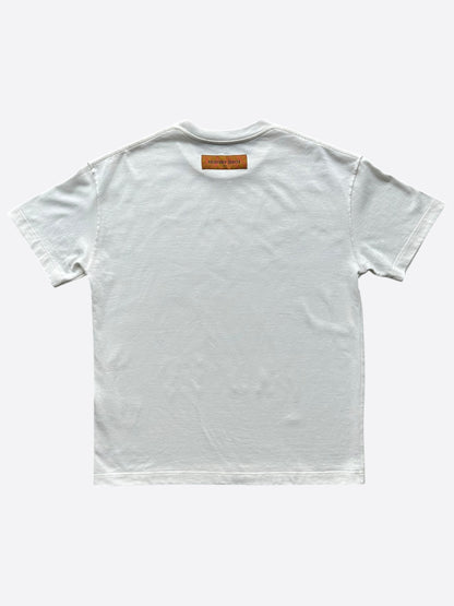 Louis Vuitton White Flower Tapestry T-Shirt