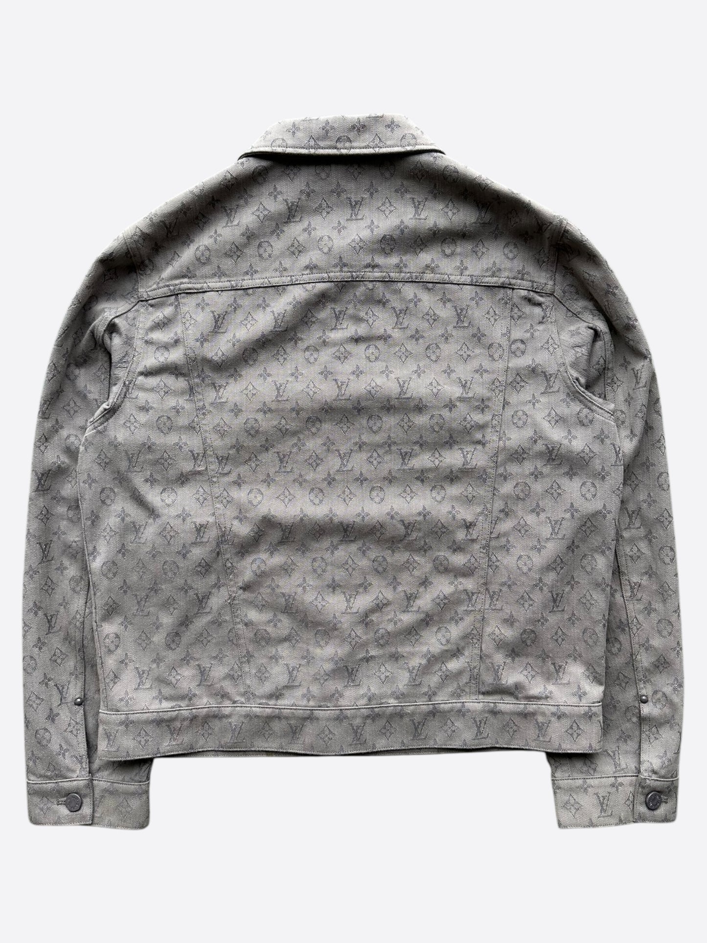 Louis Vuitton Grey Monogram Denim Jacket