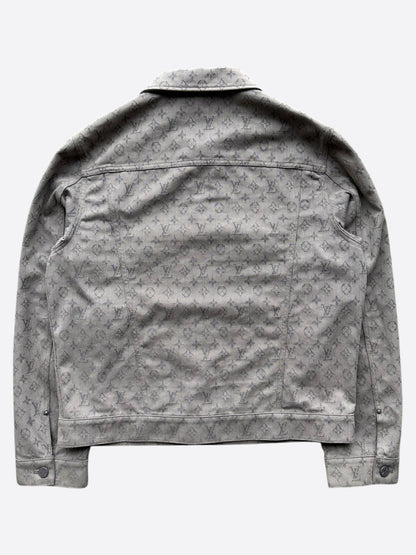 Louis Vuitton Grey Monogram Denim Jacket