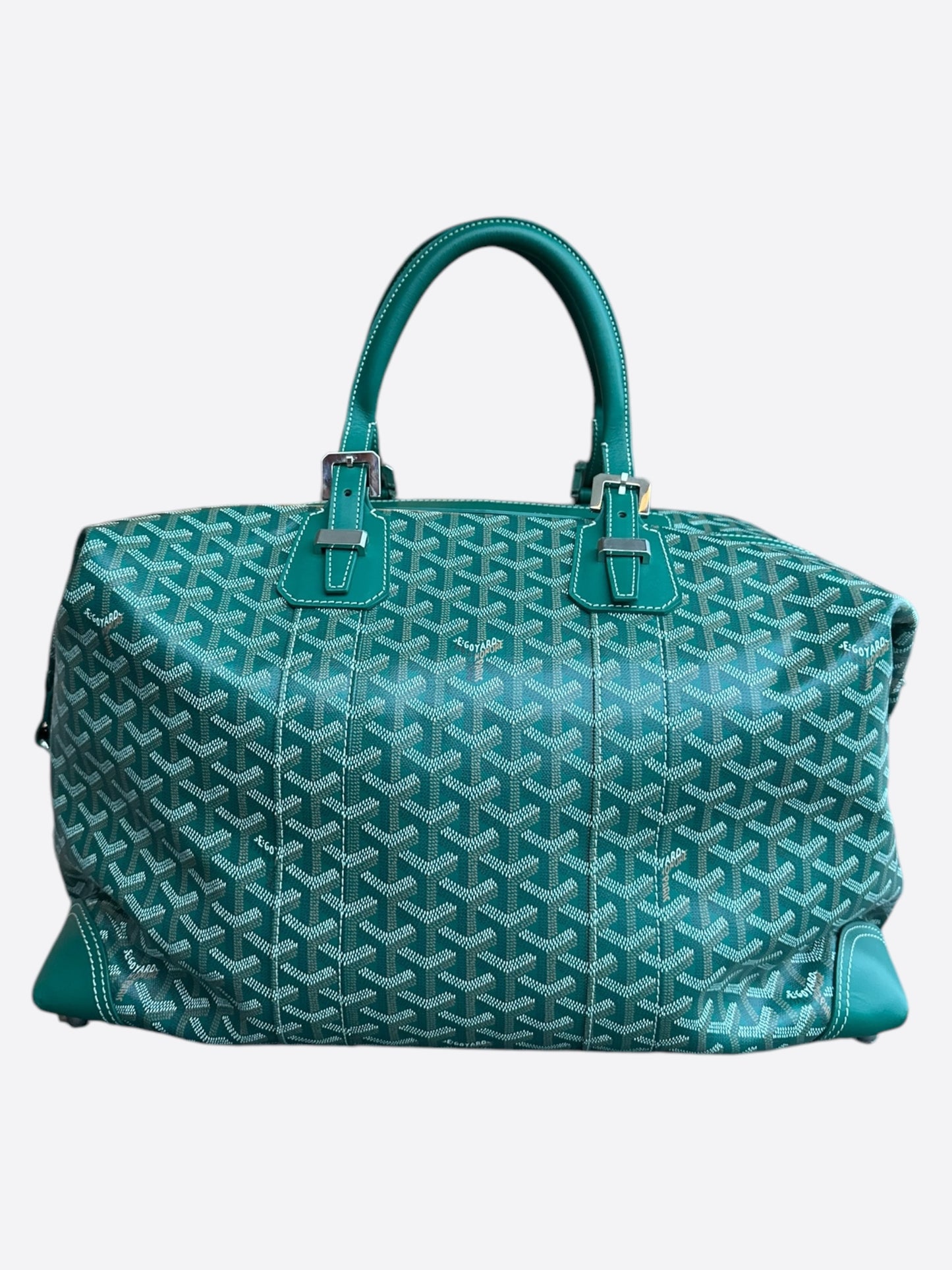 Goyard Green Bowling 45 Duffel Bag