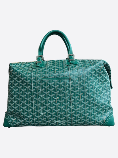 Goyard Green Bowling 45 Duffel Bag