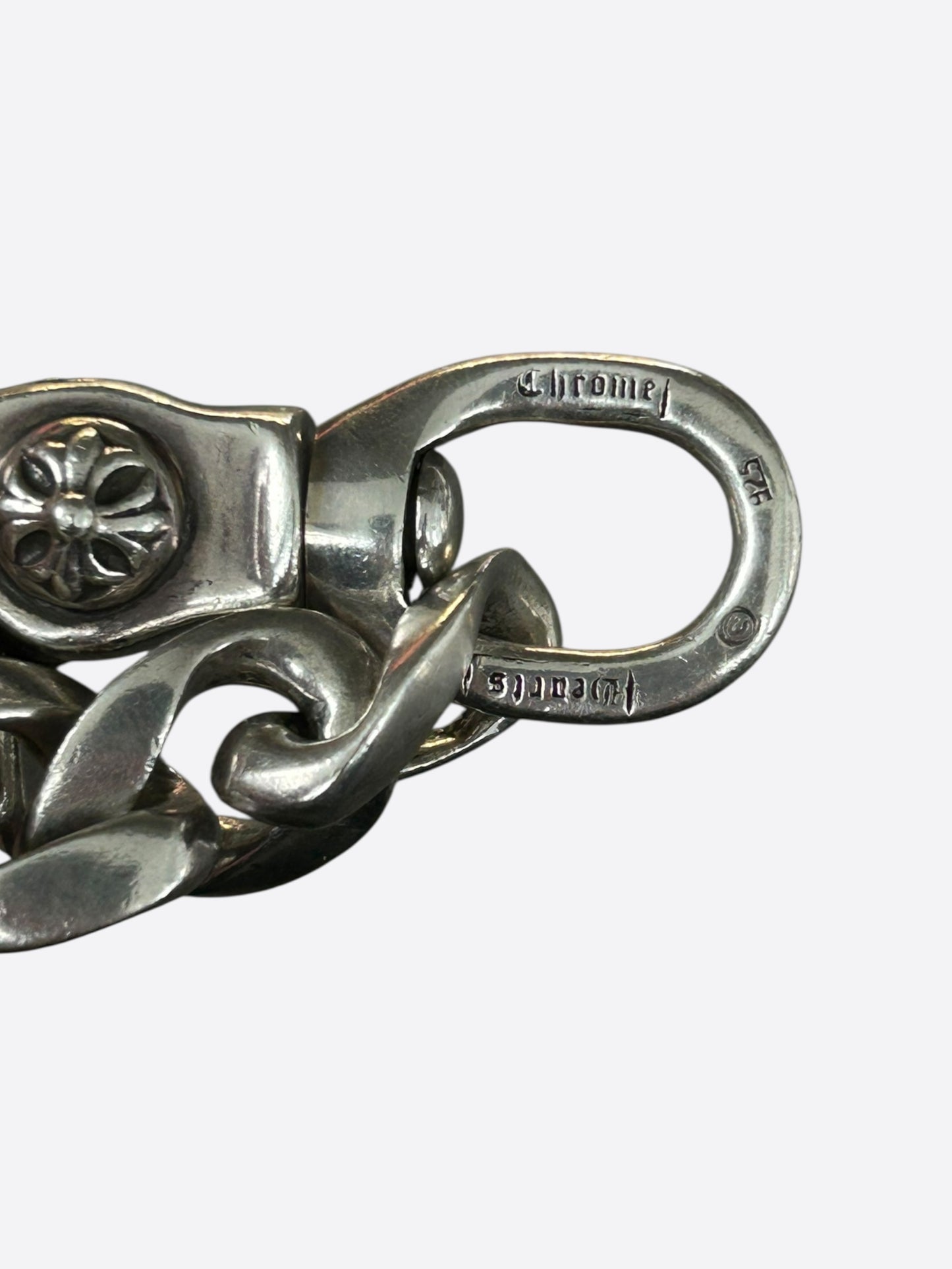 Chrome Hearts Silver Cuban Link Wallet Chain
