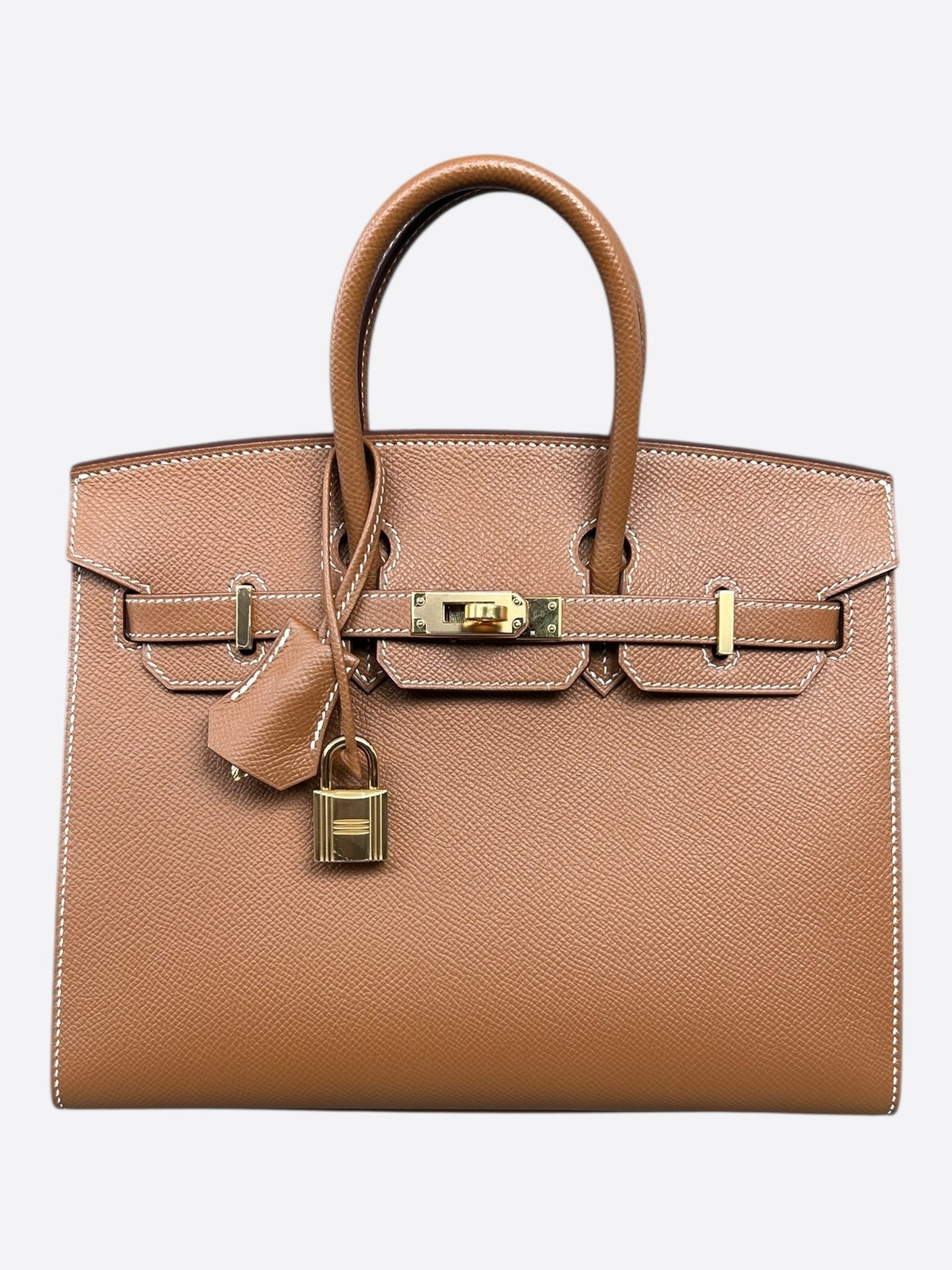 Hermes Gold Epsom Sellier & Gold Hardware Birkin 25
