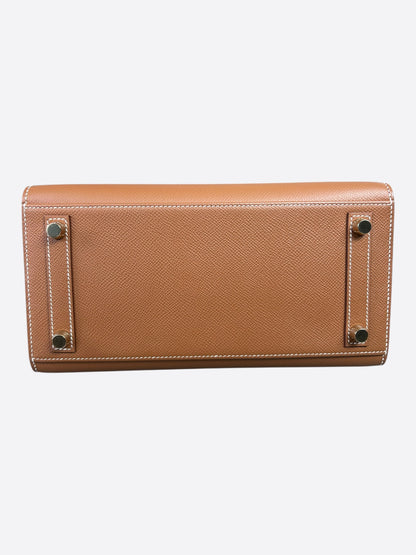 Hermes Gold Epsom Sellier & Gold Hardware Birkin 25