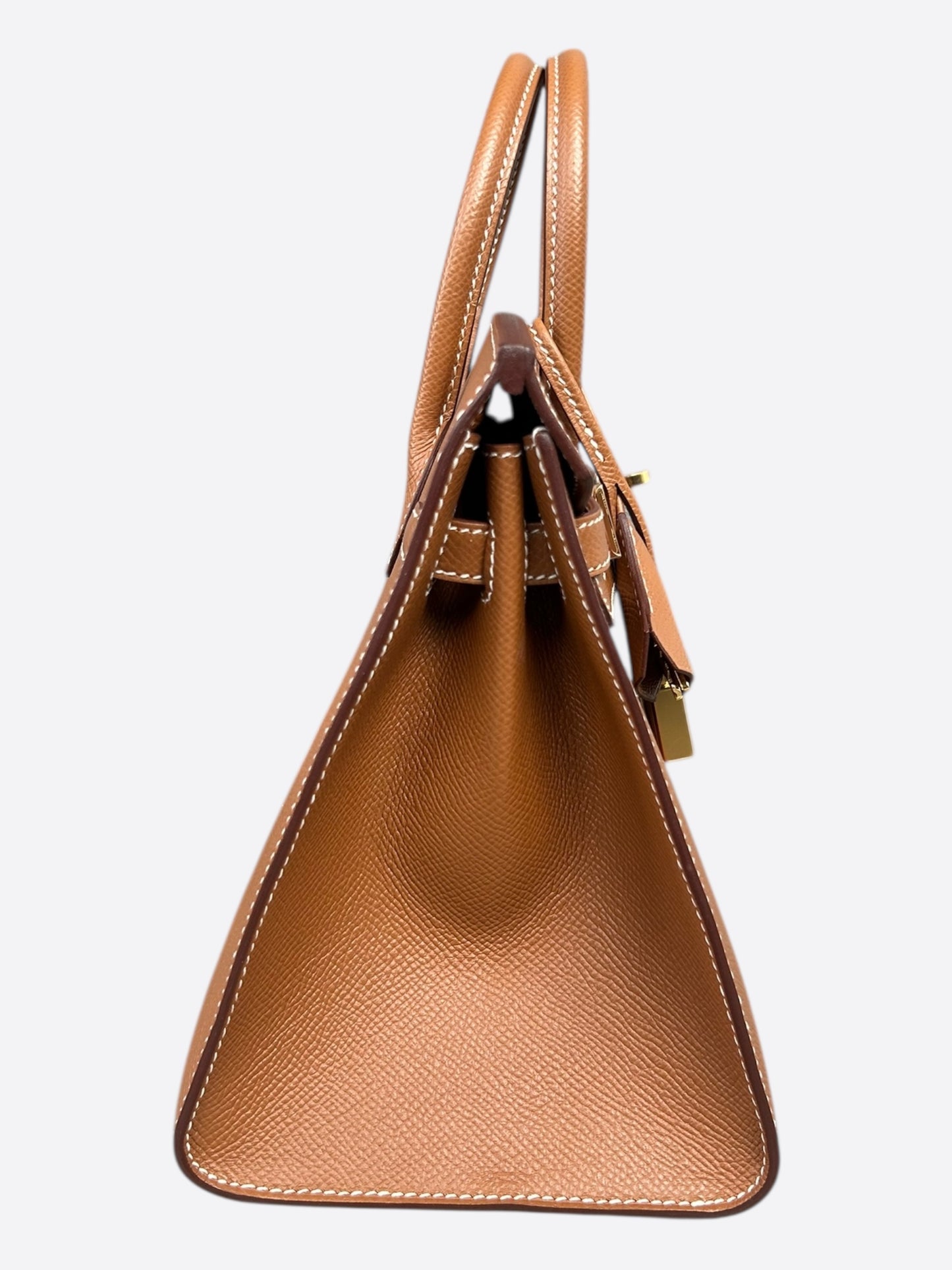 Hermes Gold Epsom Sellier & Gold Hardware Birkin 25