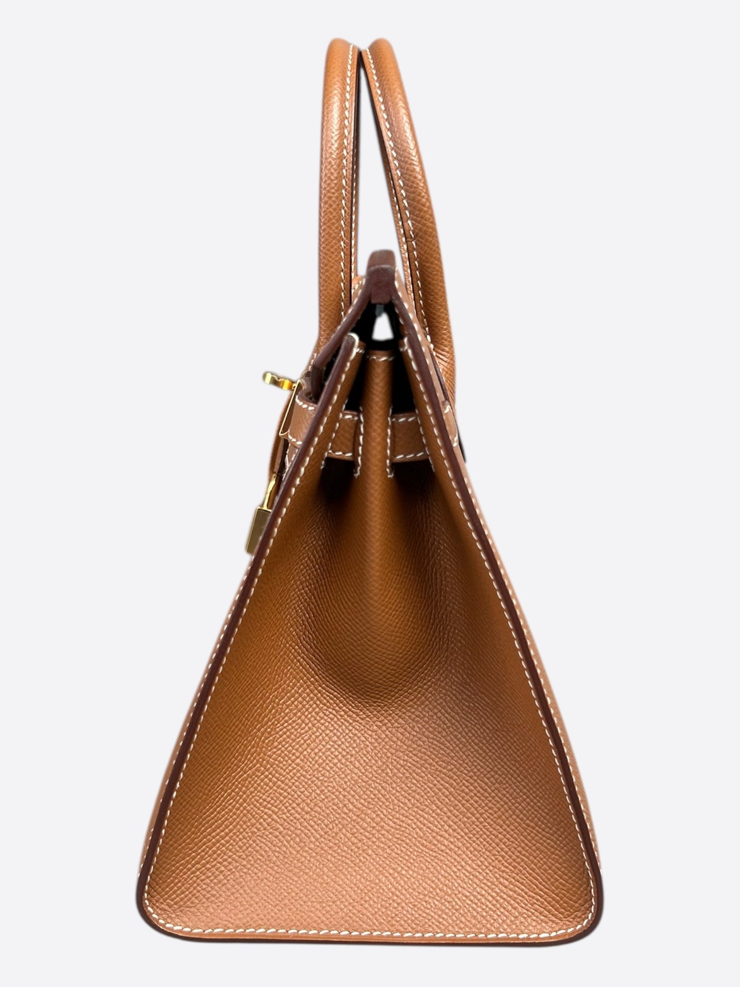 Hermes Gold Epsom Sellier & Gold Hardware Birkin 25