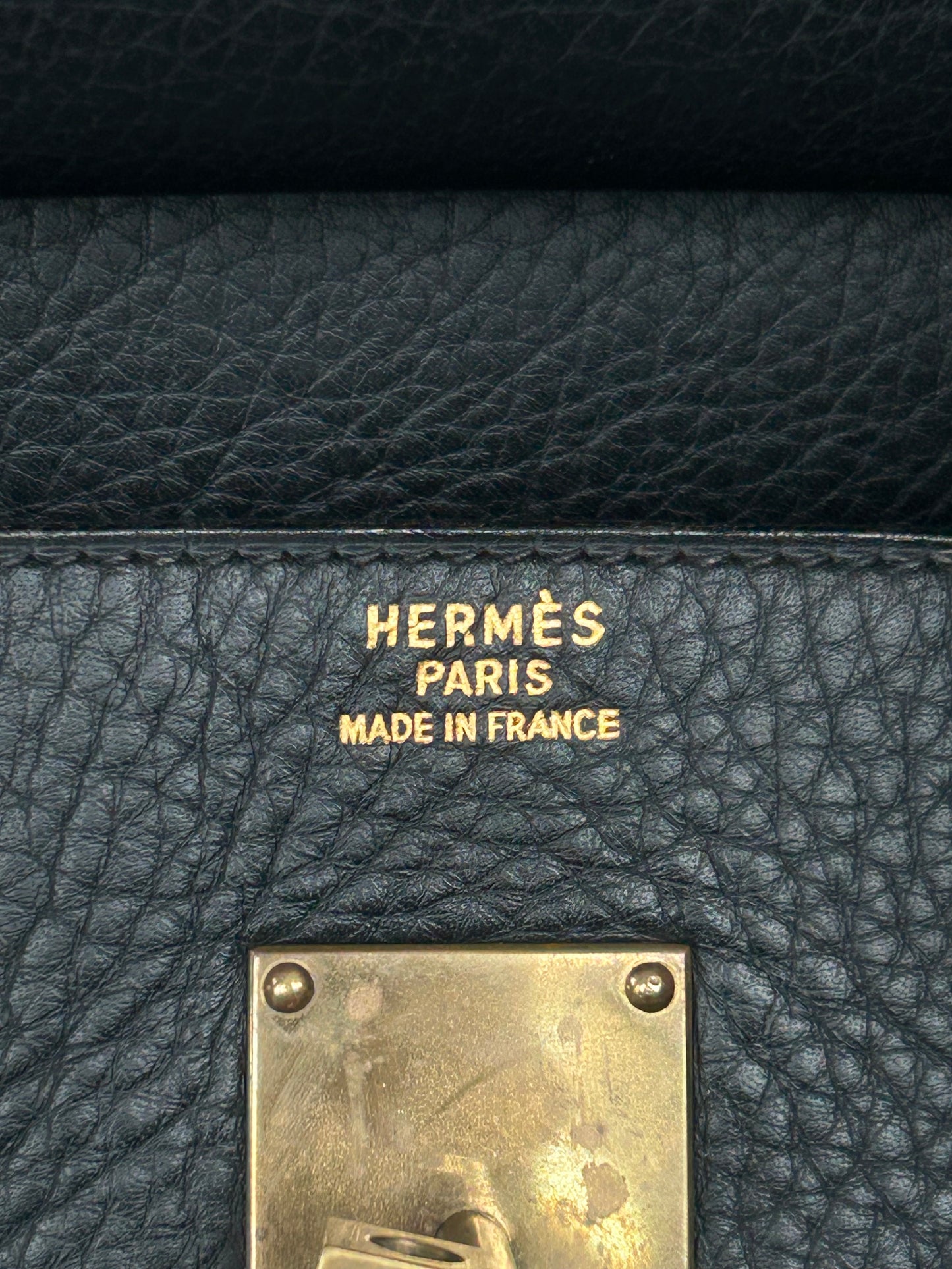 Hermes Black Togo & Canvas HAC Birkin 40