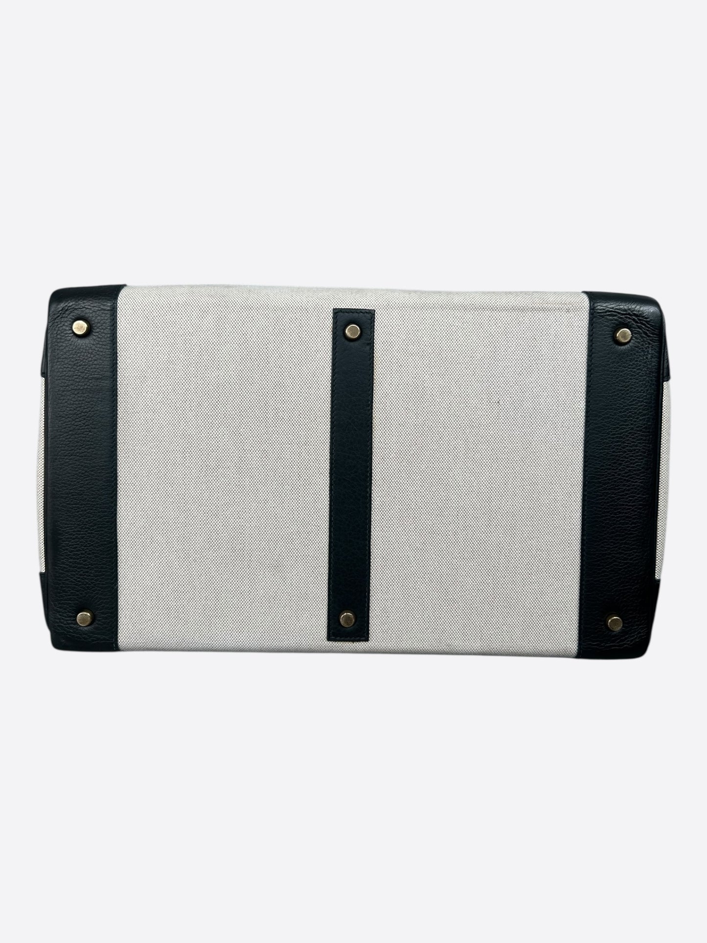 Hermes Black Togo & Canvas HAC Birkin 40