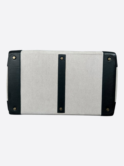 Hermes Black Togo & Canvas HAC Birkin 40