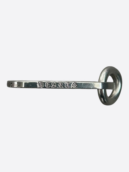 Chrome Hearts Silver Cross Dog Tag Pendant