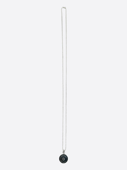 Chrome Hearts Silver Angel Medallion Necklace