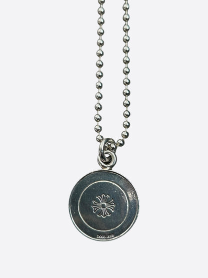 Chrome Hearts Silver Angel Medallion Necklace