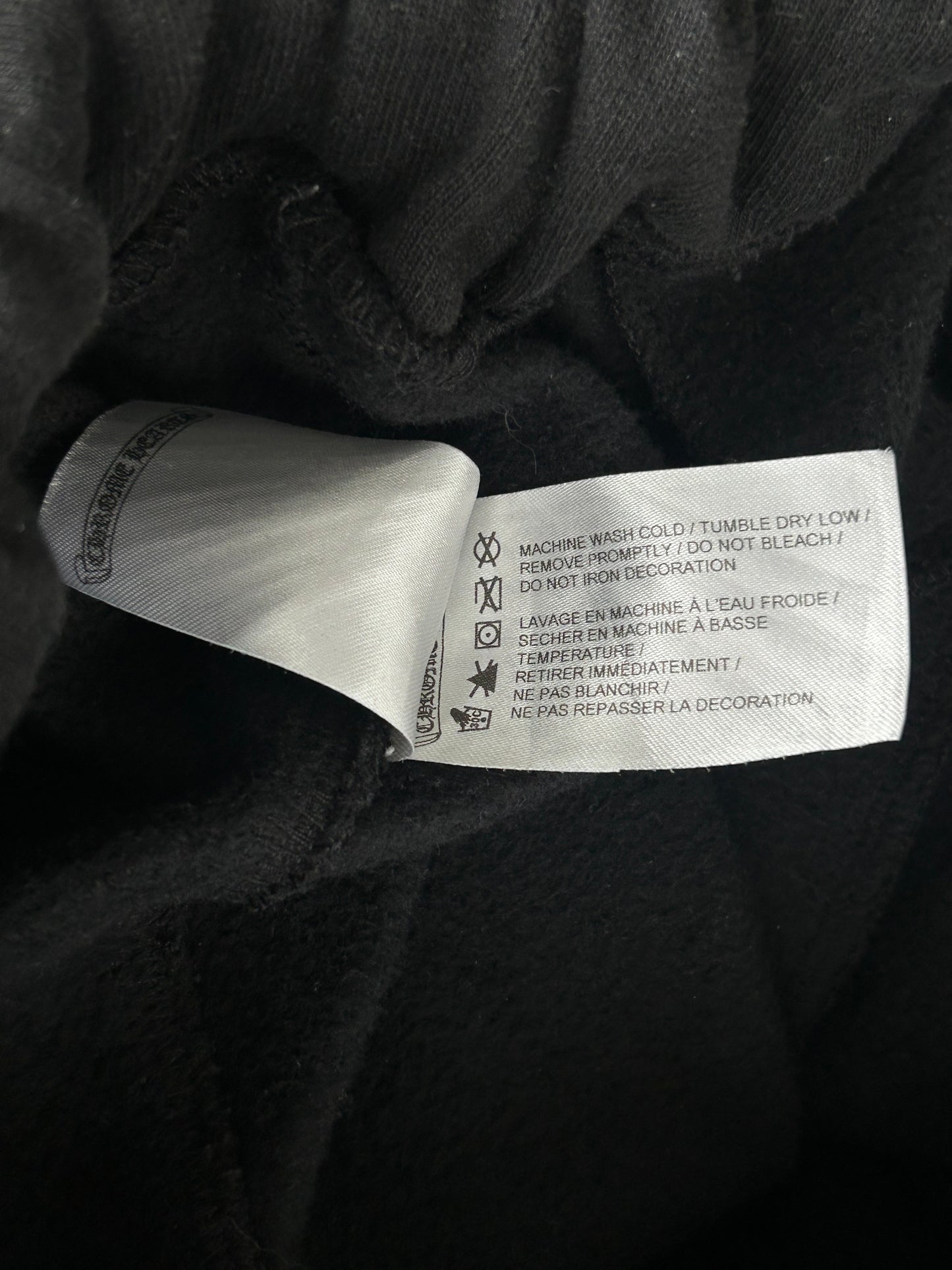 Chrome Hearts Black & White Script Logo Sweatpants