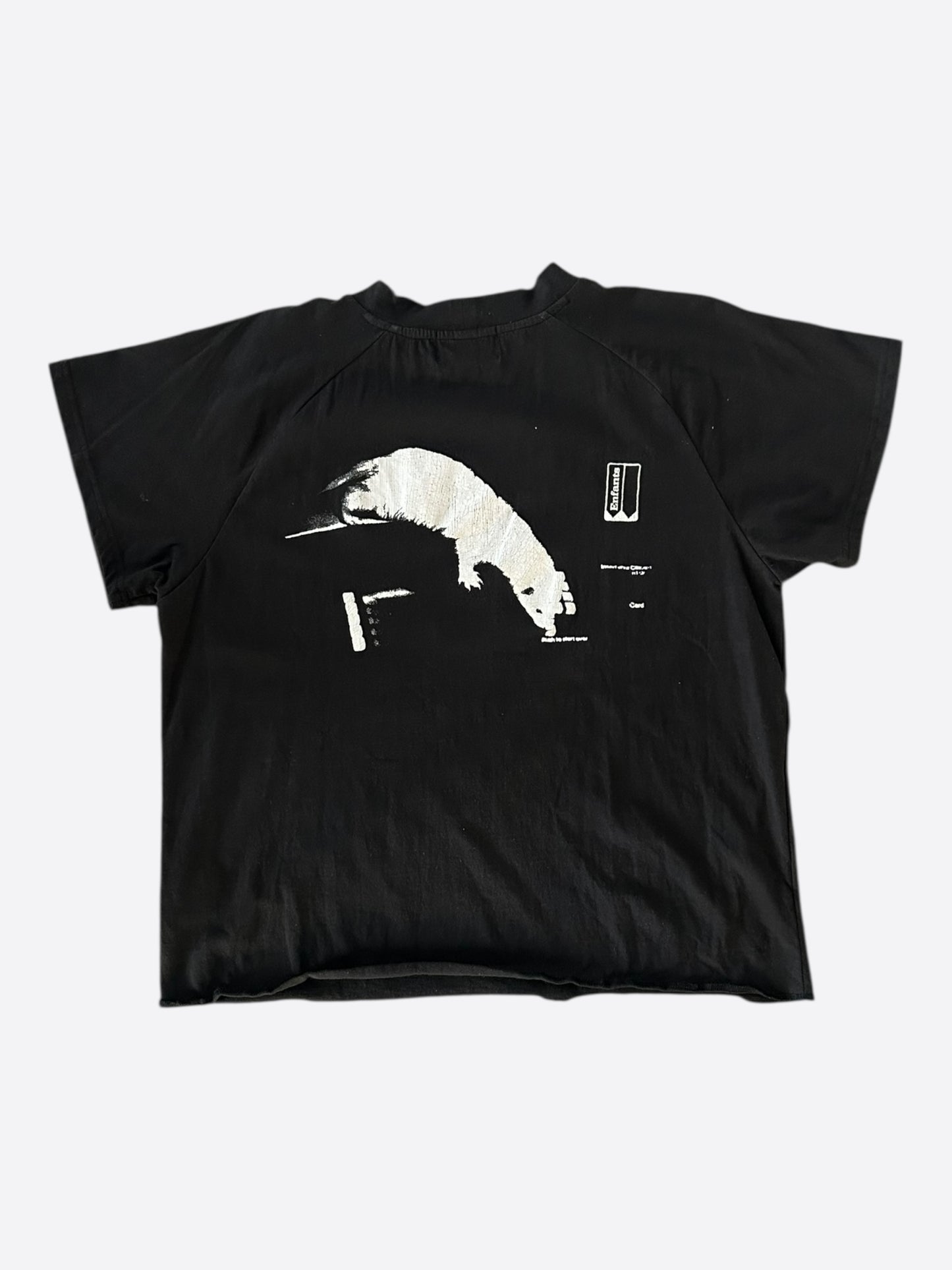 Enfants Riches Deprimes Black & White Rat Graphic T-Shirt