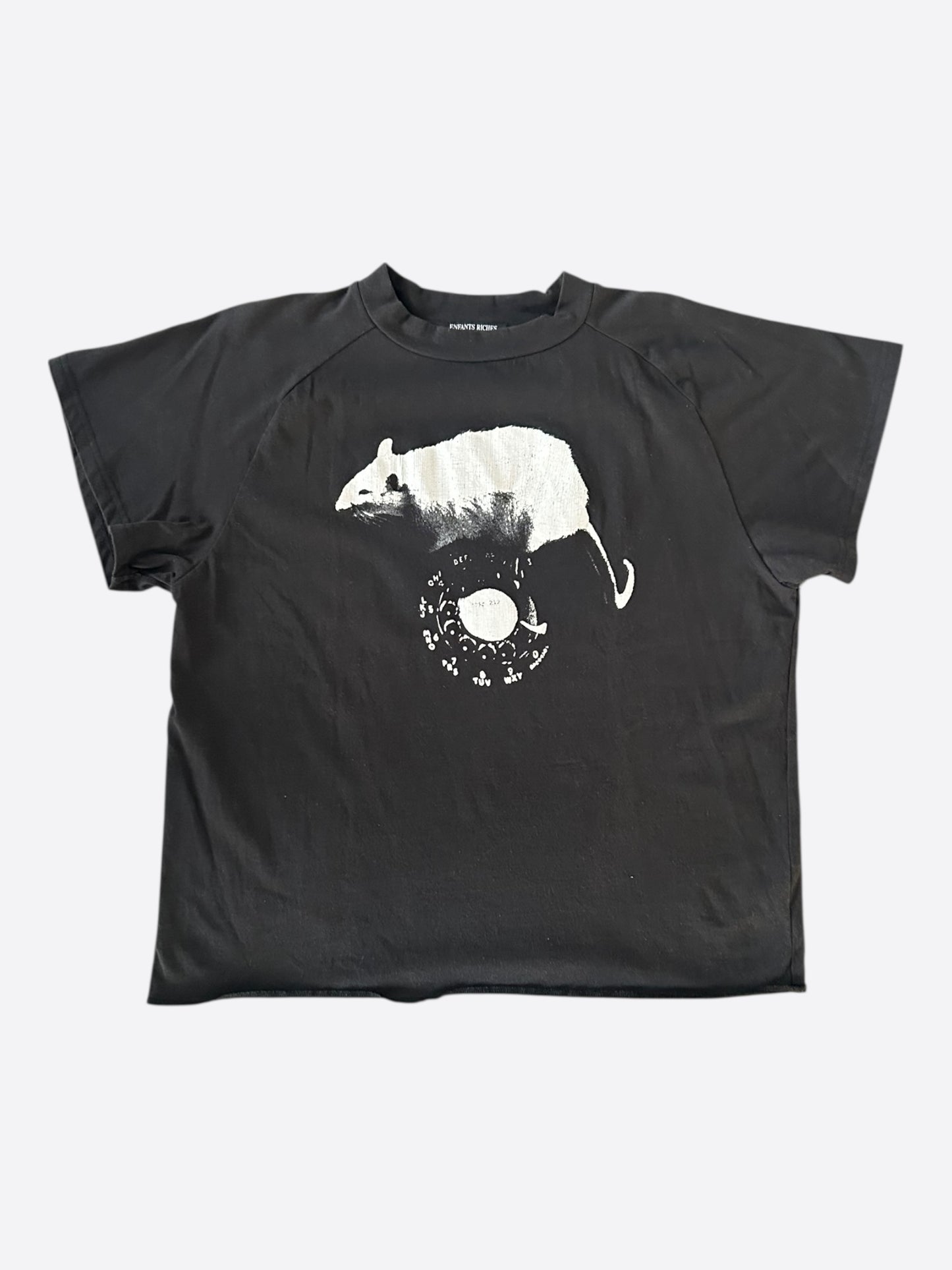 Enfants Riches Deprimes Black & White Rat Graphic T-Shirt