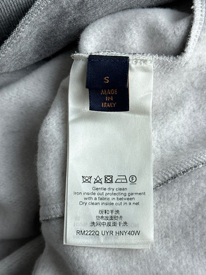 Louis Vuitton Grey Circle Cut Monogram Hoodie