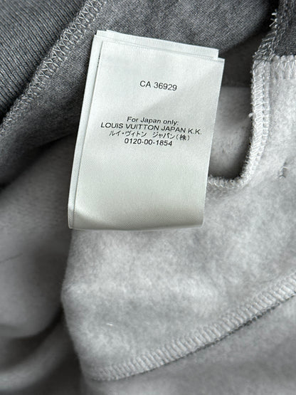 Louis Vuitton Grey Circle Cut Monogram Hoodie