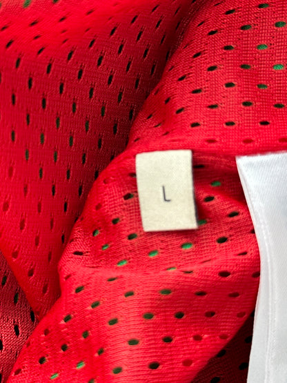 Gucci Green & Red Embossed Logo Anorak Hoodie