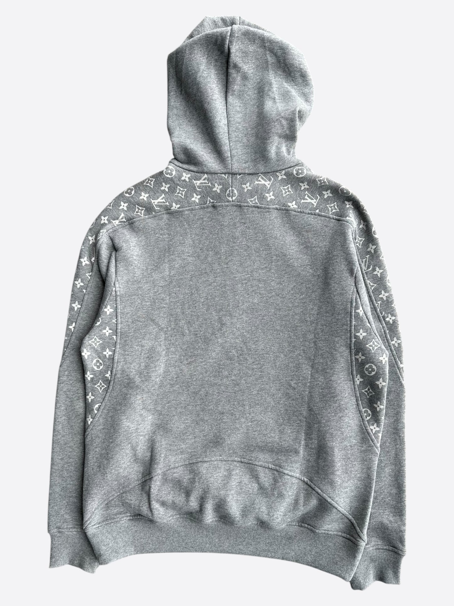 Louis Vuitton Grey Circle Cut Monogram Hoodie