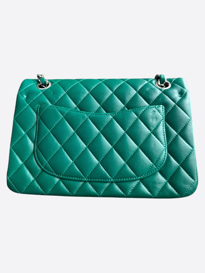 Chanel Green Quilted Calfskin Medium Flap Bag