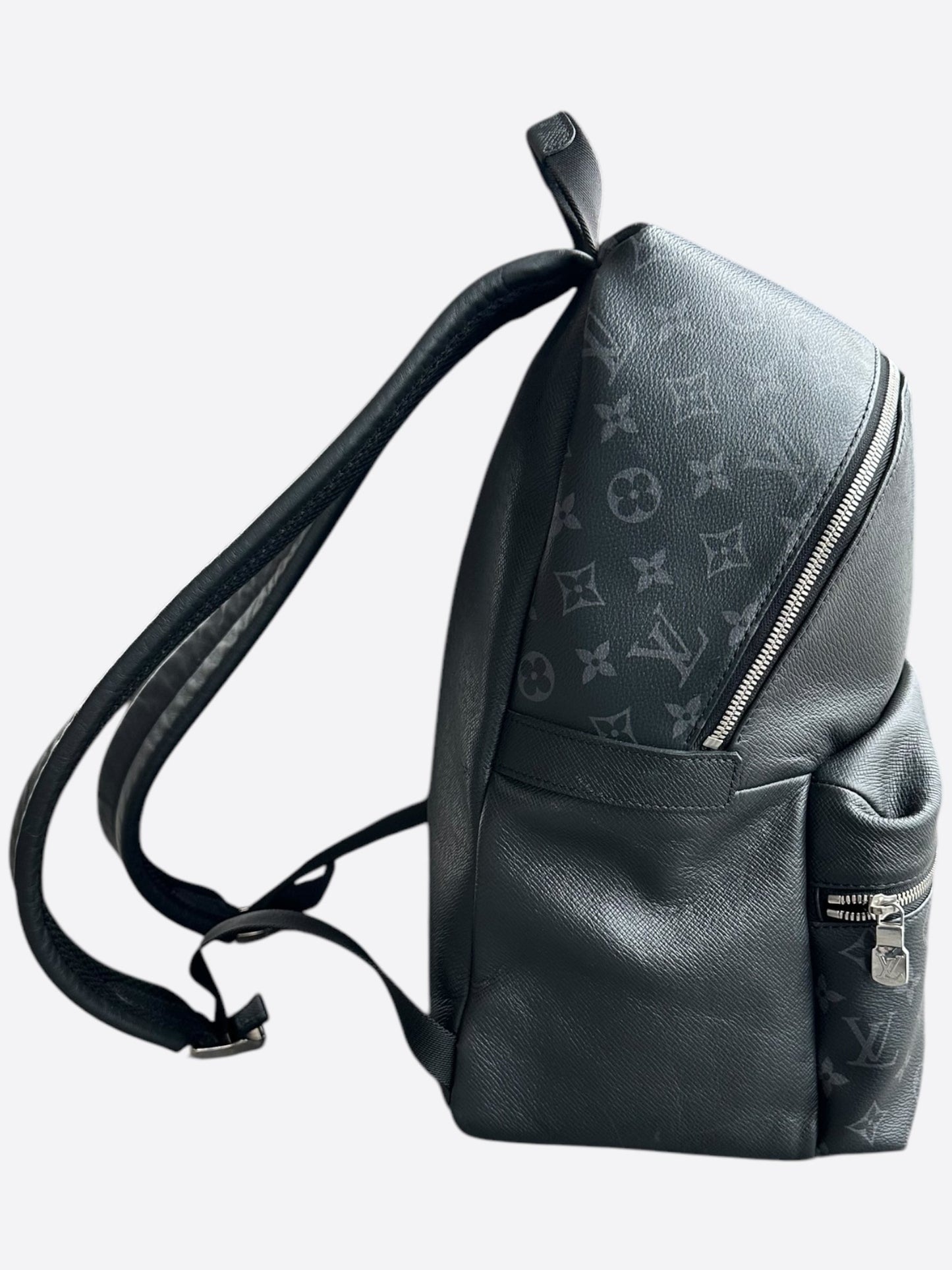 Louis Vuitton Black Taigarama Monogram Discovery Backpack