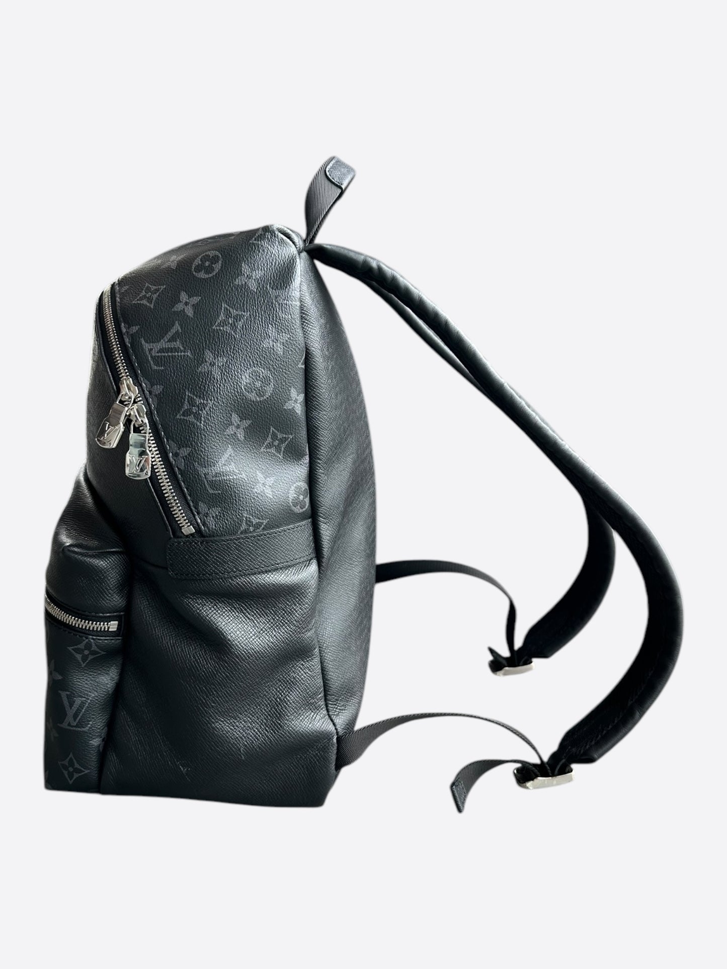 Louis Vuitton Black Taigarama Monogram Discovery Backpack