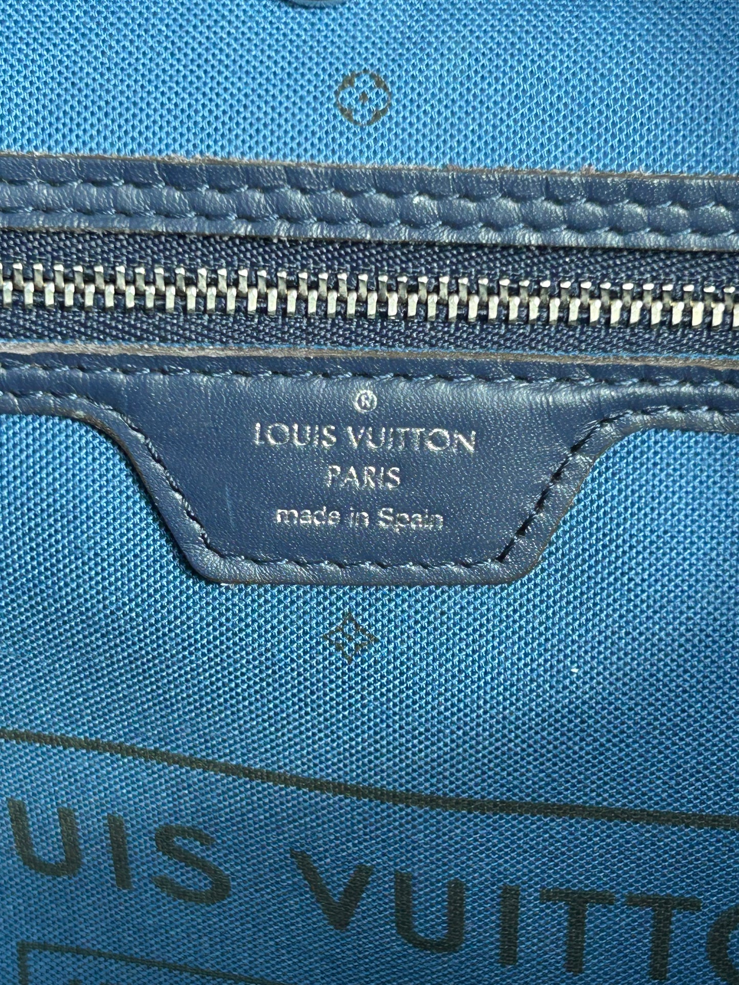 Louis Vuitton Blue Escale Monogram Neverfull MM