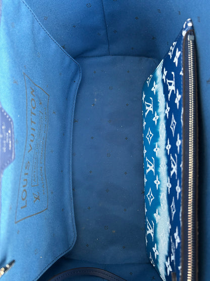 Louis Vuitton Blue Escale Monogram Neverfull MM