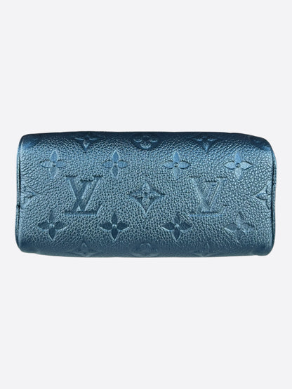 Louis Vuitton Navy Shimmer Monogram Nano Speedy