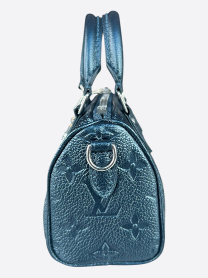 Louis Vuitton Navy Shimmer Monogram Nano Speedy