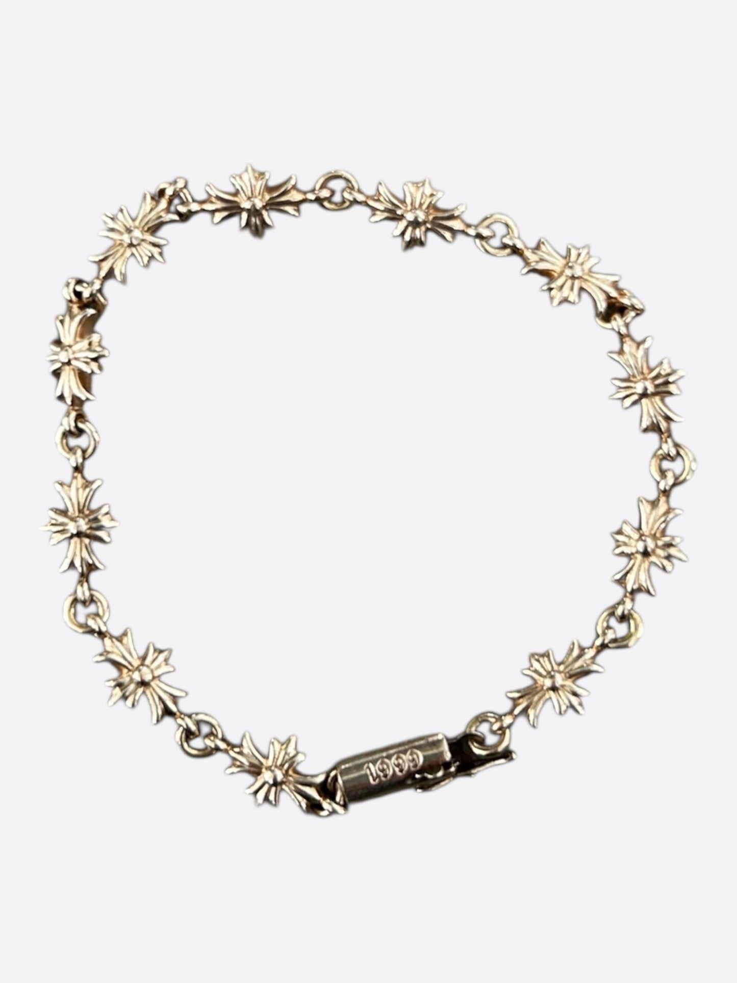Chrome Hearts 22K Yellow Gold Tiny-E Bracelet