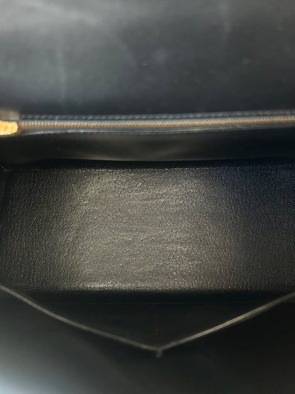 Hermes Black Box & Gold Hardware Kelly 28