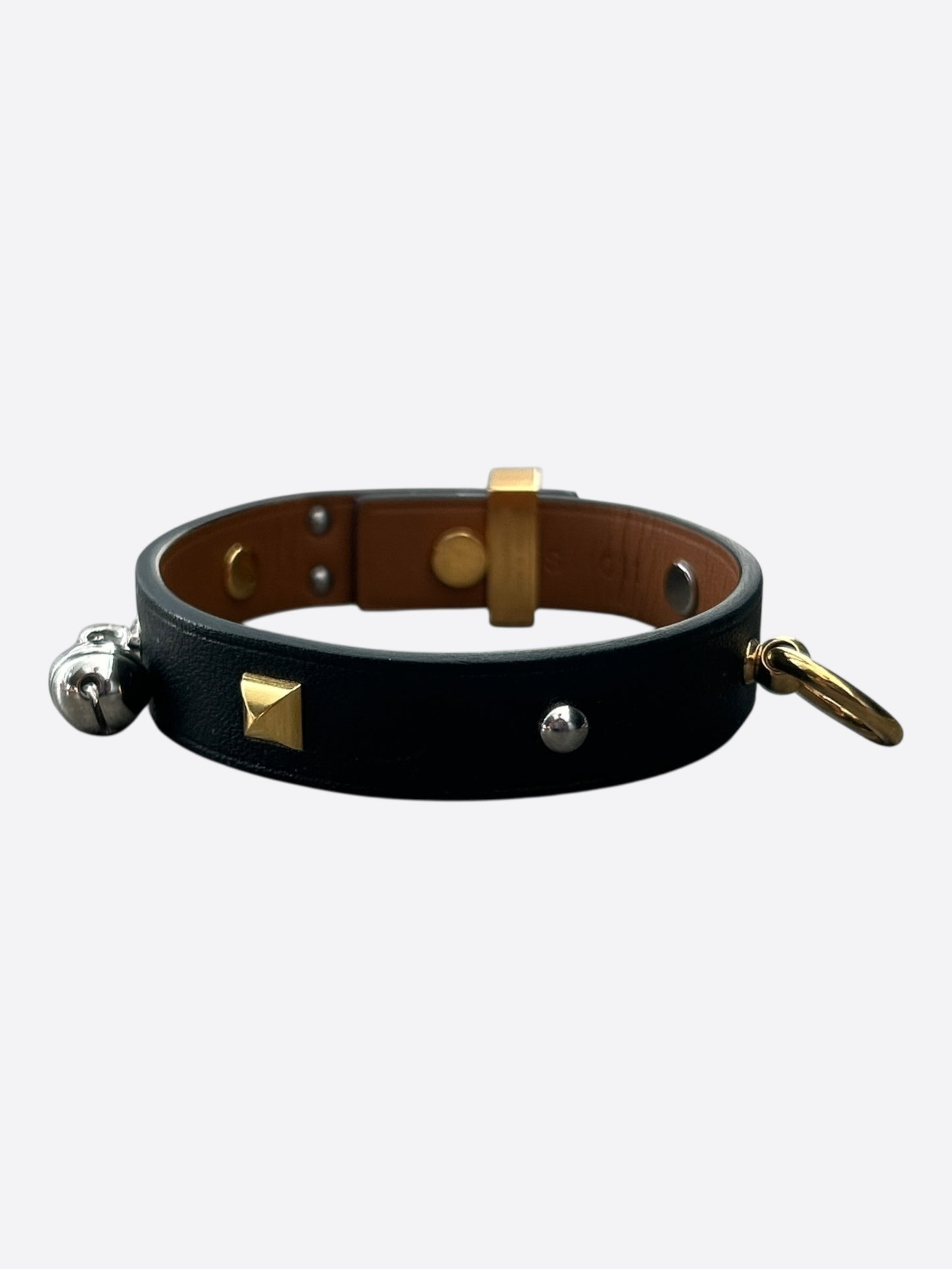 Hermes Black Swift & Electrum Hardware Curiosite Charm Bracelet